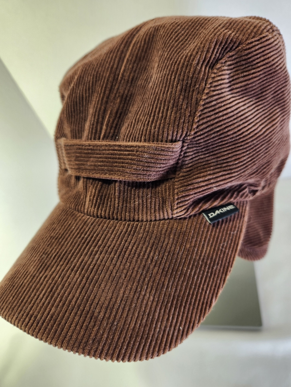 DAKINE Brown Corduroy Army Hunting Cap Men's One Size Lined Outdoor Casual Hat